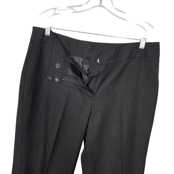 Jones New York Suit Size 12 Black Striped 2 Piece Pant Suit - Picture 8 of 12